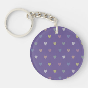Coeurs minuscules polka sur violet violet Ultra vi