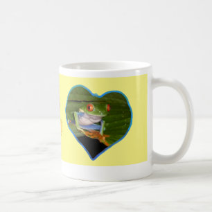 Coeurs Photo Café Mug Jaune