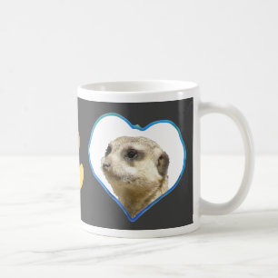 Coeurs Photo Café Mug Noir