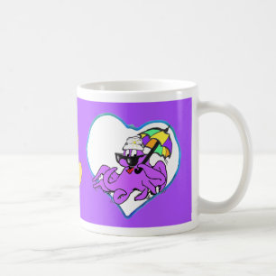 Coeurs Photo Café Mug pourpre