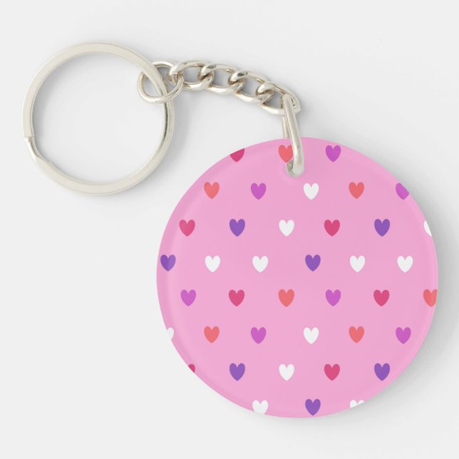 Coeurs polka rose (Devant)