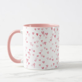 Coeurs rose Fleur Mug
