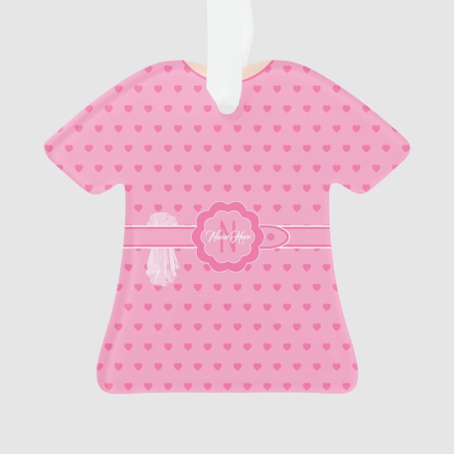 Coeurs roses Ceinturé Roses Figurine TShirt (devant)