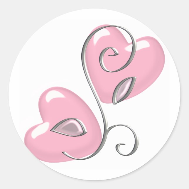 Coeurs roses et Stickers Vine (Devant)