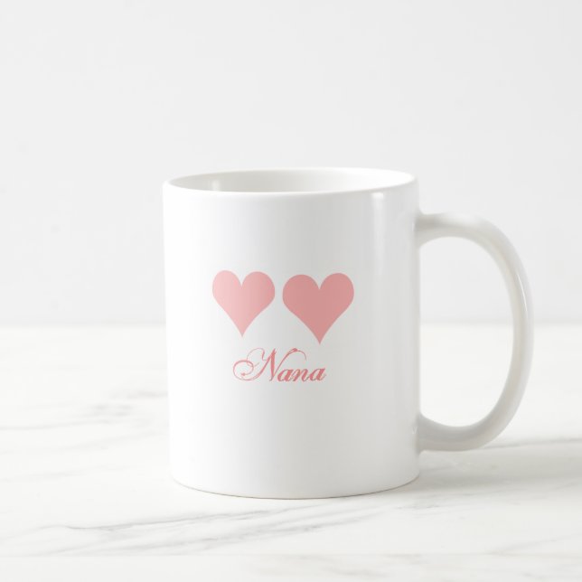 coeurs roses Nana mug (Droite)
