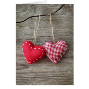 Coeurs rouges en bois Tableau 2