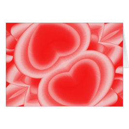 Coeurs rouges en miroir