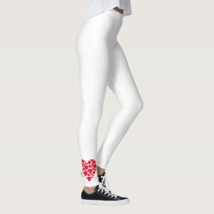 Coeurs rouges, leggings