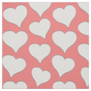 Coeurs tissu rose amour Les tissus de Valentine