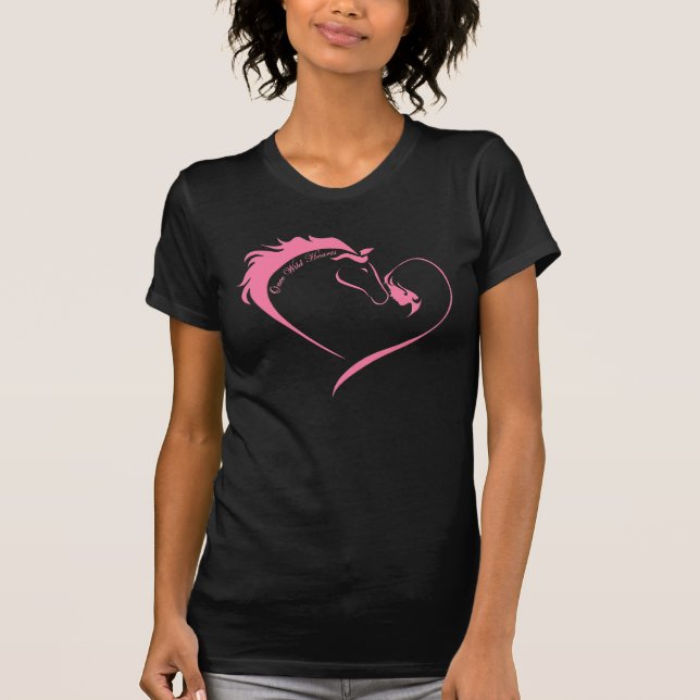 Coeurs une fois sauvages - T-shirt de dames (Devant)