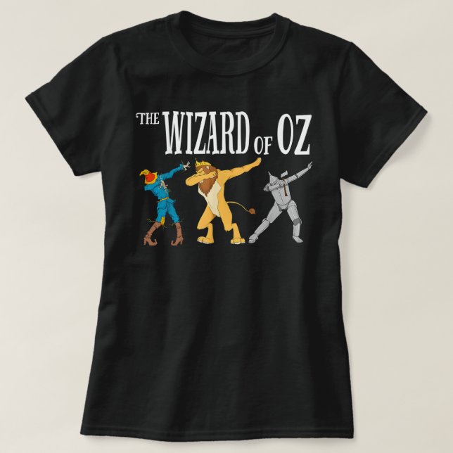 Cofeige Lion Scarecrow Tin Man der Zauberer von Oz T-Shirt (Design vorne)