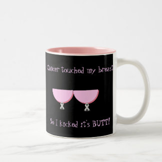 Coffe Tasse-Krebs berührte meine Brüste ..... Zweifarbige Tasse