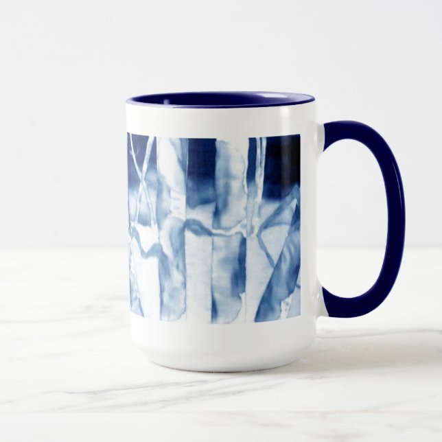 Coffe Tasse: Ursprüngliche Silk Malerei von Kim Tasse (Rechts)