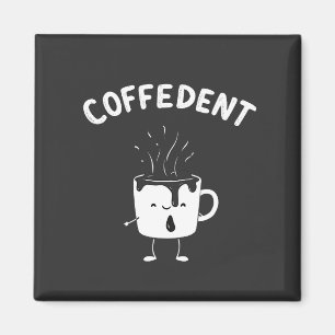 Coffedent Funny Kawaii Caffeine Cup Liebhaber Magnet