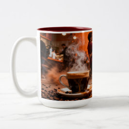 Coffee 7 Love Zweifarbige Tasse