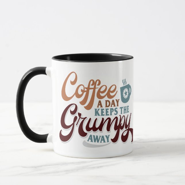 Coffee a Day for Coffee Lover Gift  Tasse (Links)