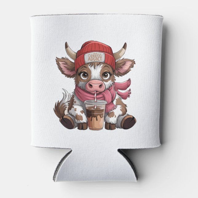 Coffee Addict Cow Dosenkühler (Vorderseite)