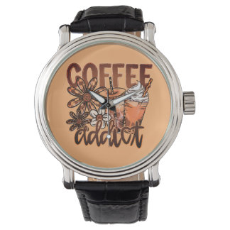 Coffee Addict | Cute Coffee Lover  Armbanduhr