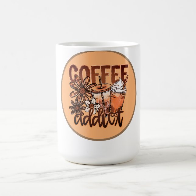 Coffee Addict | Cute Coffee Lover  Kaffeetasse (Mittel)