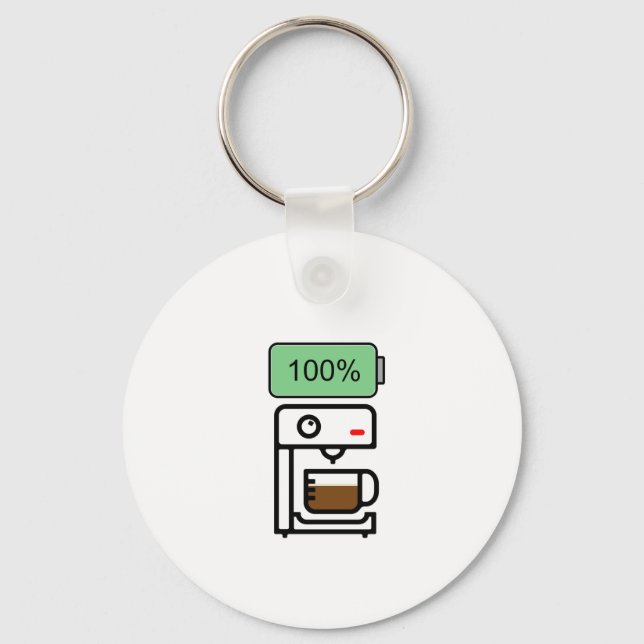 Coffee addiction design schlüsselanhänger (Vorderseite)
