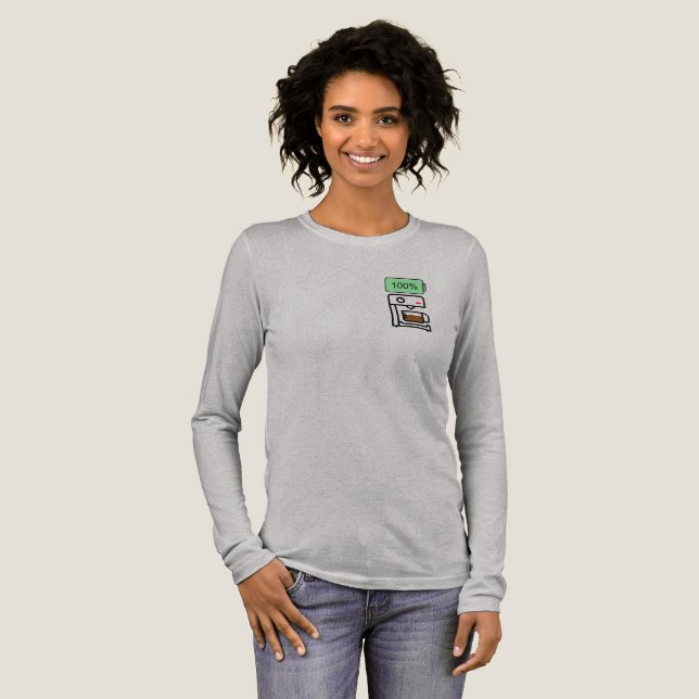 Coffee addiction design Tri-Blend shirt (Volle Vorderseite)