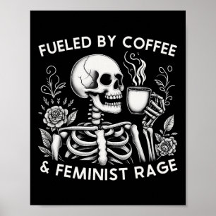 Coffee & amp; feministische Rage Feminism Coffee L Poster