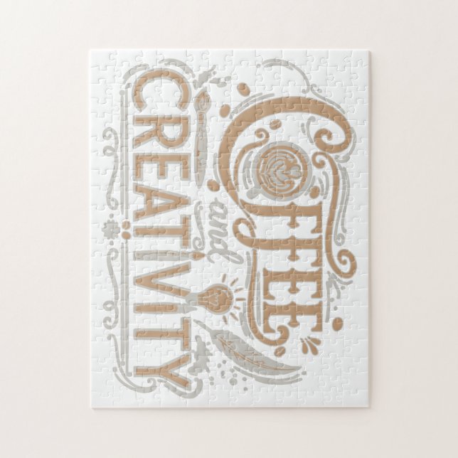 Coffee and Creativity Typography (Vertikal)