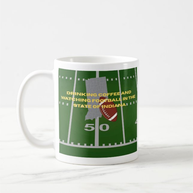 Coffee and Football in Indiana  Kaffeetasse (Links)