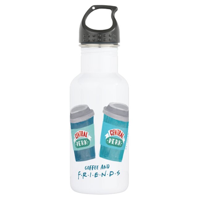 Coffee and FRIENDS™ Edelstahlflasche (Vorderseite)