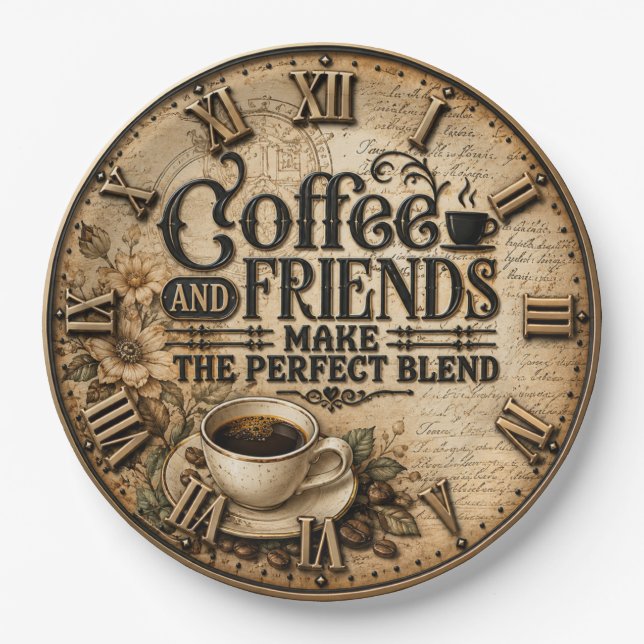 Coffee and Friends  Pappteller (Vorderseite)