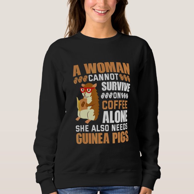 Coffee And Guinea Pigs   Sweatshirt (Vorderseite)