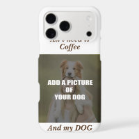 Coffee and my Dog Throw Pillow