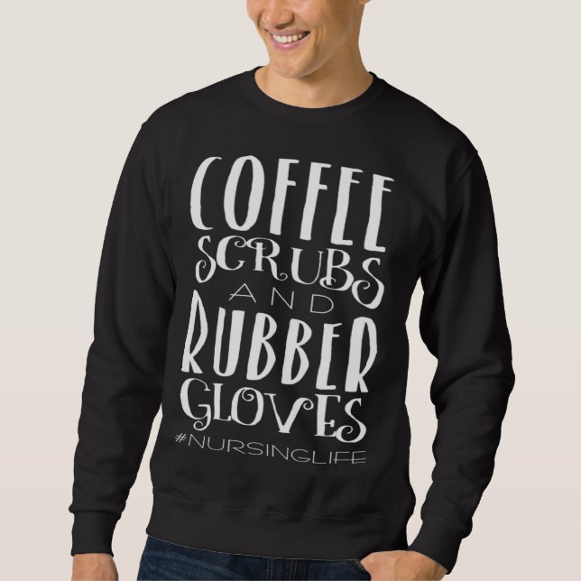 COFFEE and RUBBER   Women  Cool Nurse Sweatshirt (Vorderseite)