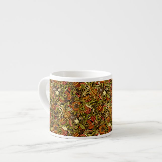 Coffee Art Espresso Tasse (Vorderseite Links)