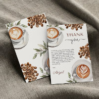 Coffee Baby Shower - a Baby is breit Danke