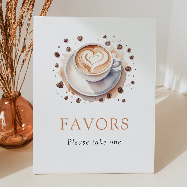 Coffee Baby Shower favorisiert Party-Signatur Sockelschild (Von Creator hochgeladen)