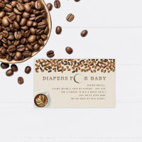 Coffee Baby wird Baby Dusche Windeln Raffle
