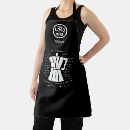 Coffee Bar Italian mopot custom logo Schürze