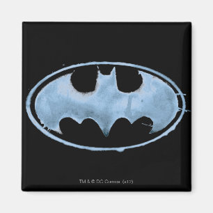 Coffee Bat Symbol - Blau Magnet