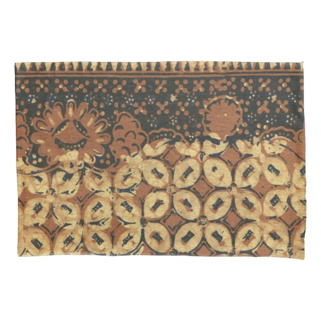 Coffee Bean Batik Art Design Kissenbezug (Vorderseite)