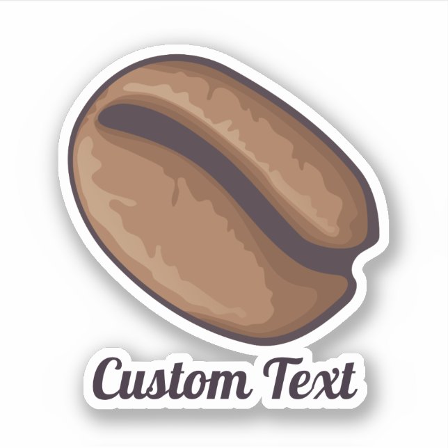Coffee Bean Icon Aufkleber (Vorderseite)