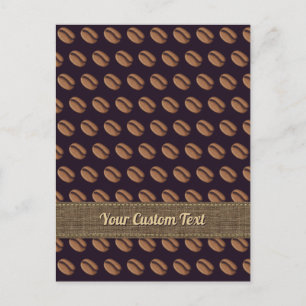 Coffee Bean Icon Postkarte