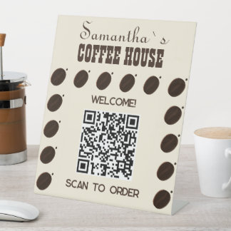 Coffee Bean Marken Geschäft Professionell  Sockelschild