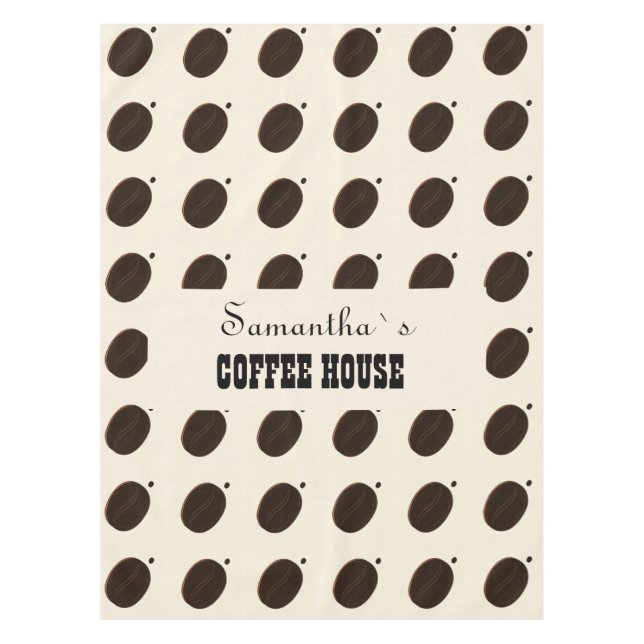 Coffee Bean Marken Geschäft Professionell  Tischdecke (Vorderseite)