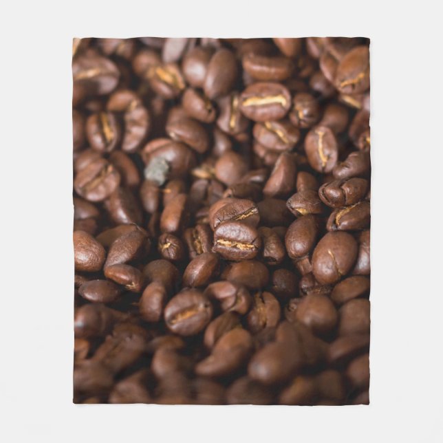 Coffee Beans Backgroundabstract, aroma, background Fleecedecke (Vorderseite)