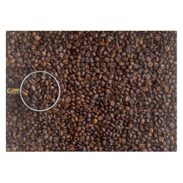 Coffee Beans Graphic Schneidebrett (Vorderseite)