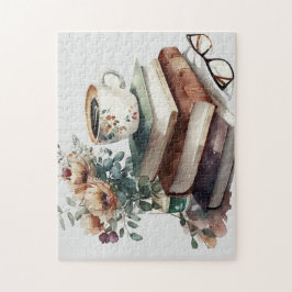 Coffee Boho Floral Green Brown Wasserfarbe