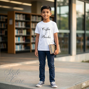 Coffee & Books Text Weiße Herren Tri-Blend Shirt