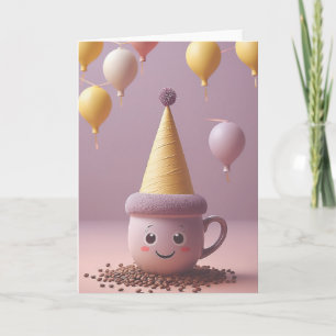 Coffee Break Birthday Karte