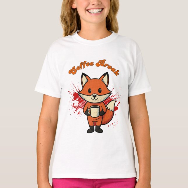 Coffee Break Design T-Shirt (Vorderseite)
